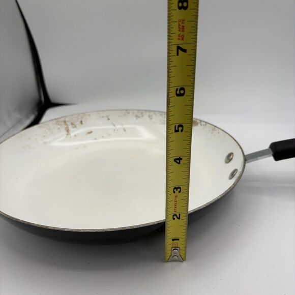 David Burke 12" Skillet Frying Pan White Surface‎ - Picture 3 of 7